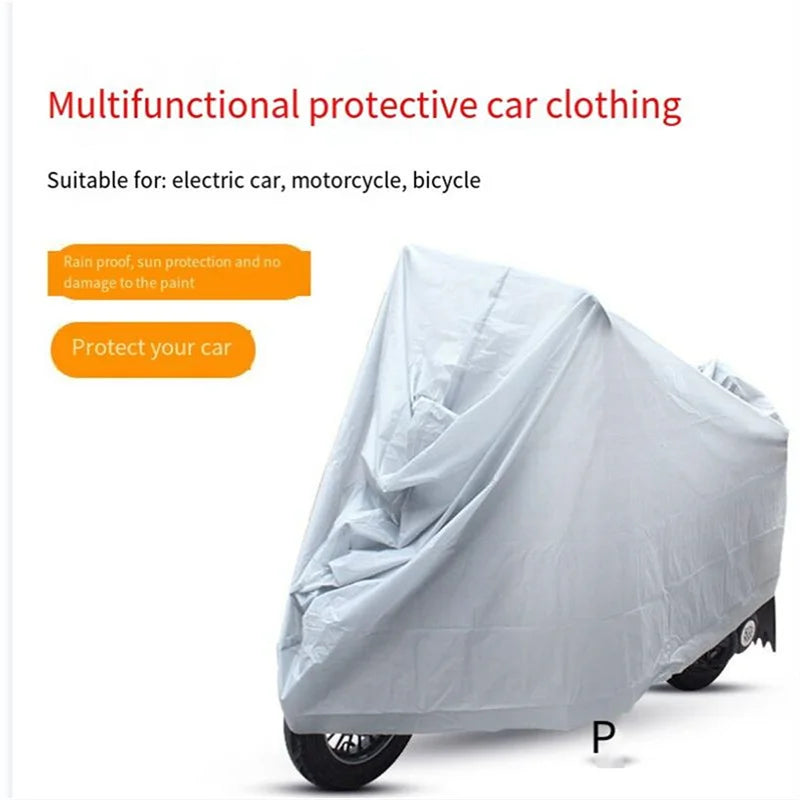 Waterproof Motorcycle Cover Outdoor Indoor Rain Dust UV Protection Bike Scooter