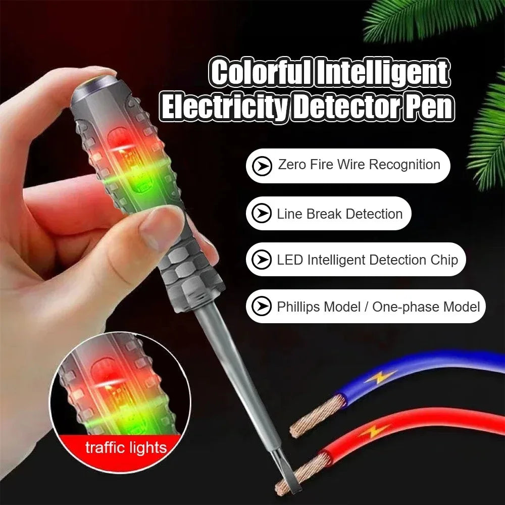 Neon Bulb Indicator Screwdriver Insulated Electrician pen Voltage Tester