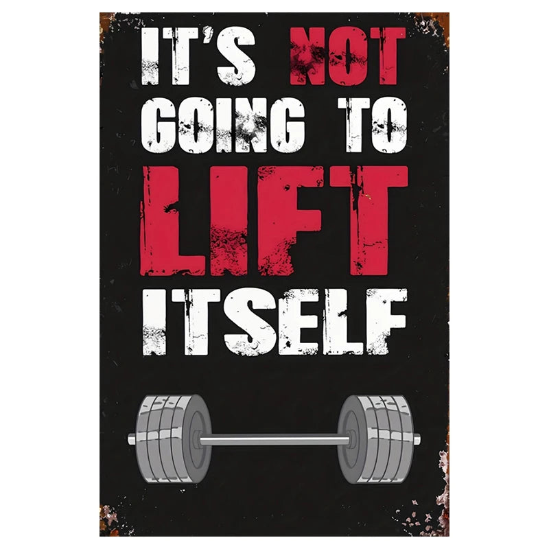 Gym Metal Sign – Interesting Wall Decoration for Room, Bar, Garage, or Cafe