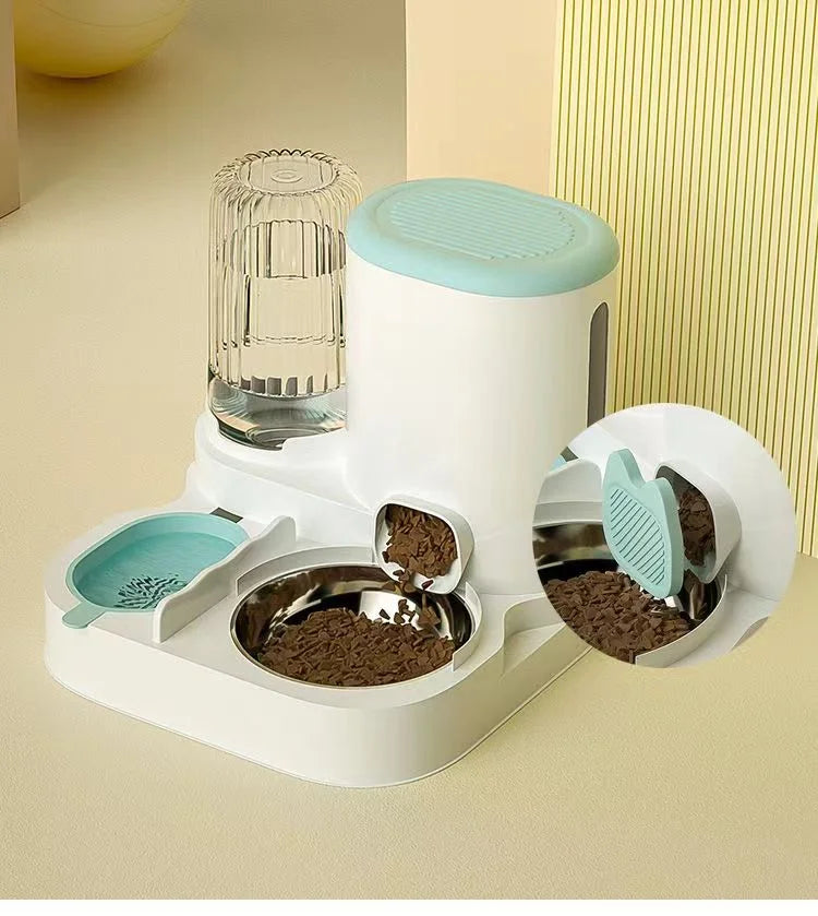 Automatic Cat & Dog Feeder with Water Dispenser | Slow Feeder Bowl for Pets