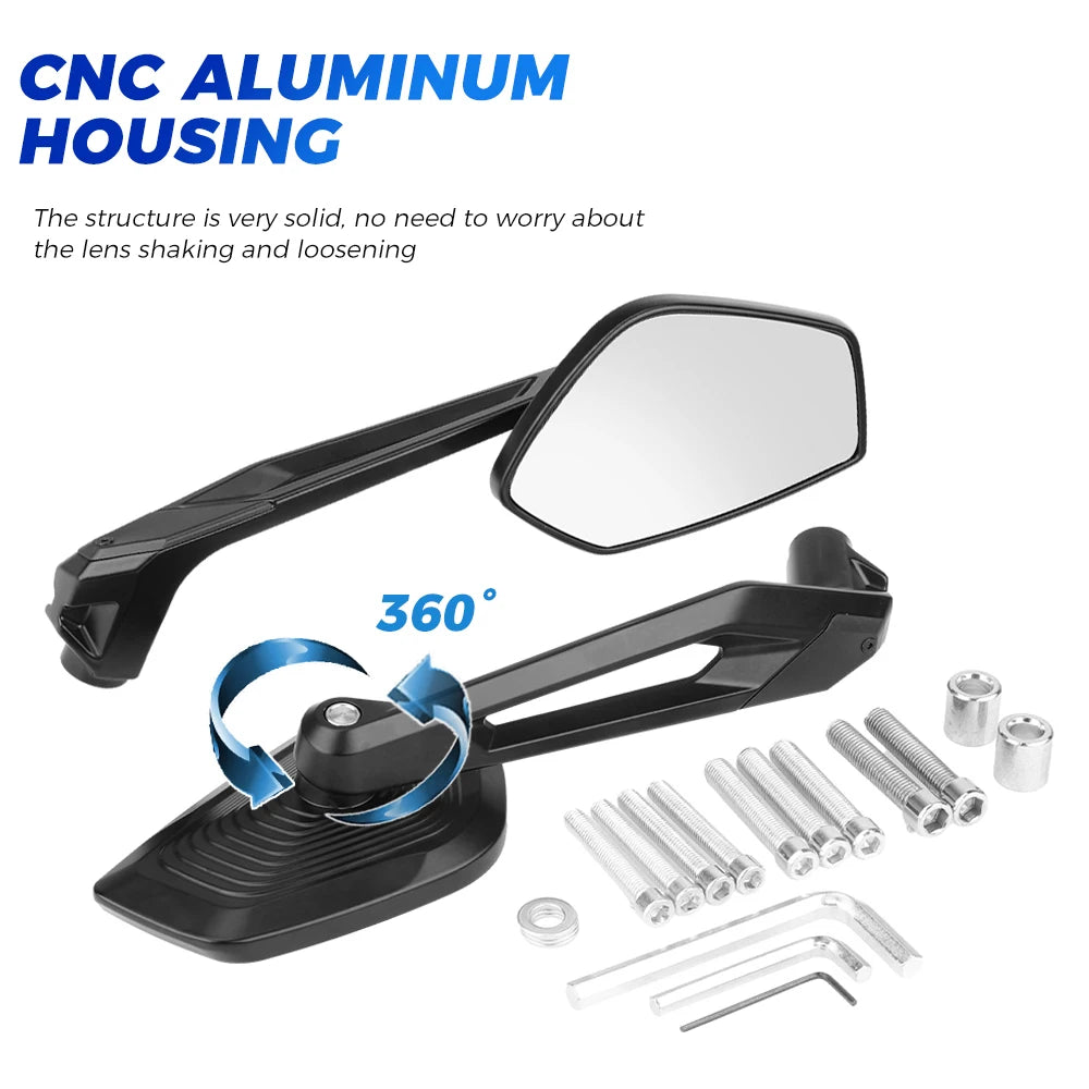Aluminum Mirrors BMW R1250GS R1200GS F900R G310GS S1000R F800 F650 F700 F750 GS