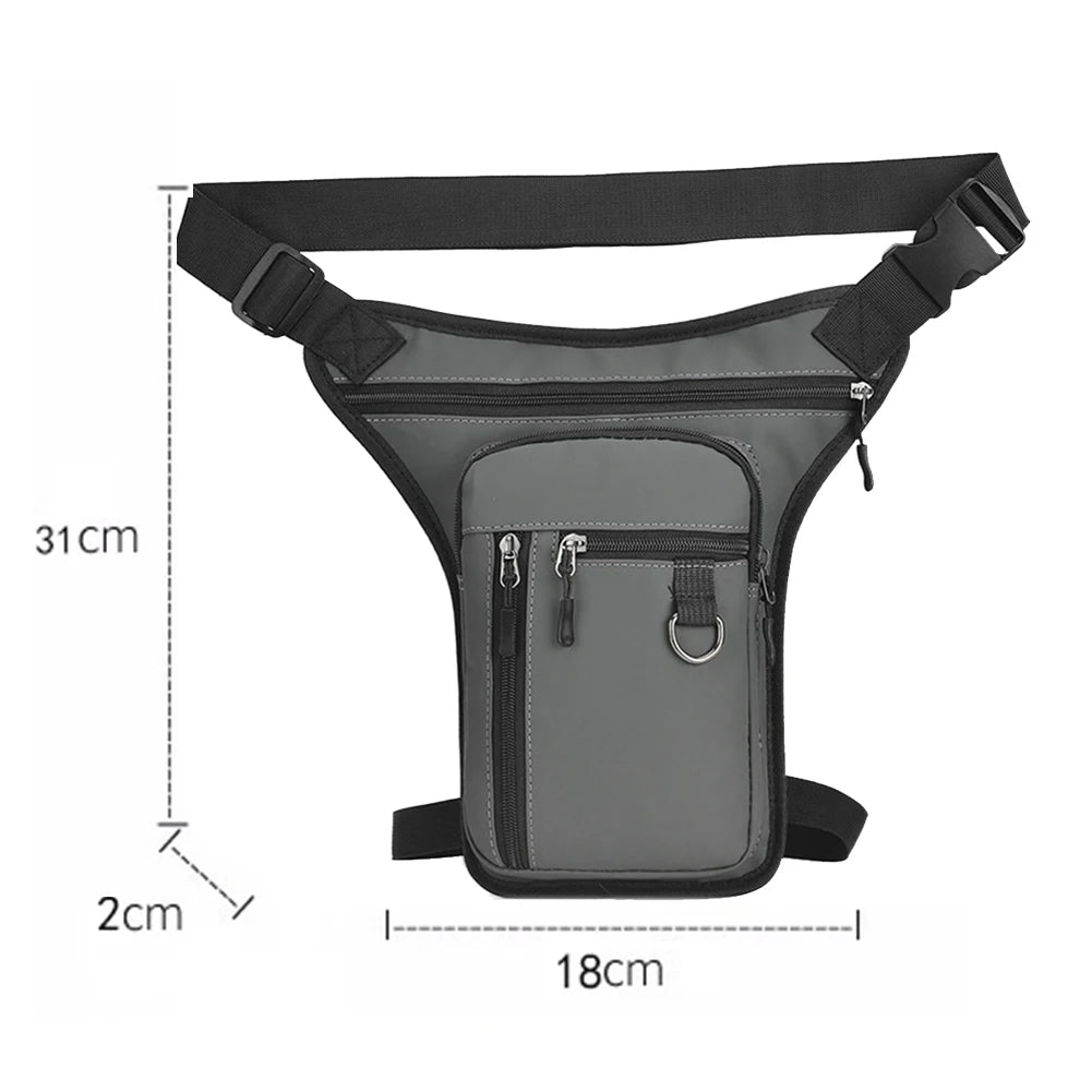 Motorcycle Drop Leg Bag – Waterproof Hip Bum Pack Thigh Belt for Outdoor Riding
