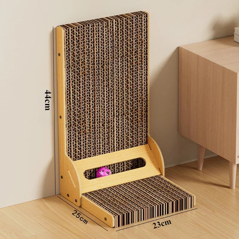 Cat Scratching Board L-Shaped – Durable Scratcher & Claw Grinding Toy