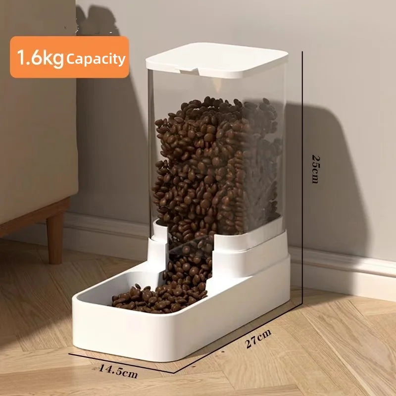 Automatic Cat & Dog Feeder Water Dispenser Gravity Pet Food Storage 3.3L / 3.8L