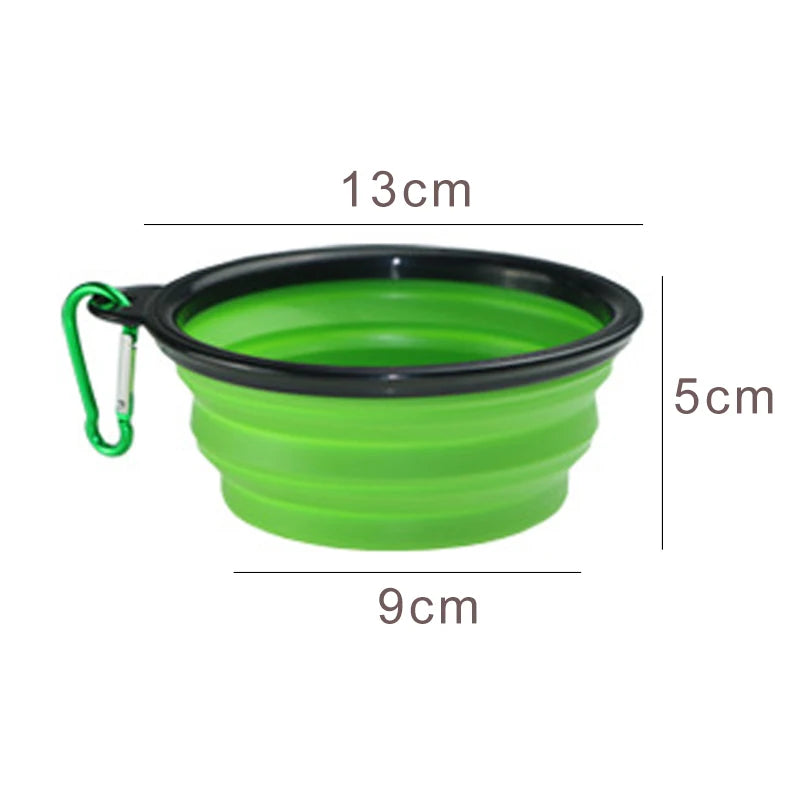 Portable Collapsible Dog Bowl 350ml –  Travel Pet Feeder, Water Dish, keep in Car