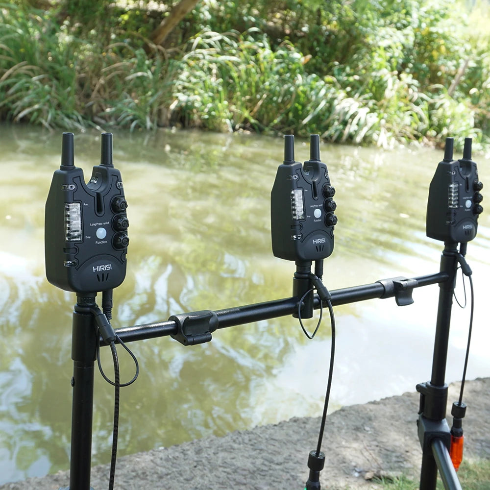 Hirisi Wireless Carp Fishing Bite Alarm Set S8 2 Way Remote Control 1+3 / 1+4