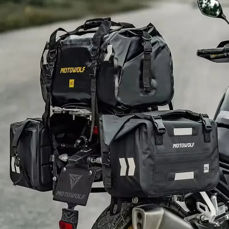 Waterproof Motorcycle Saddlebags 40L 60L 66L Luggage Touring Adventure IP68