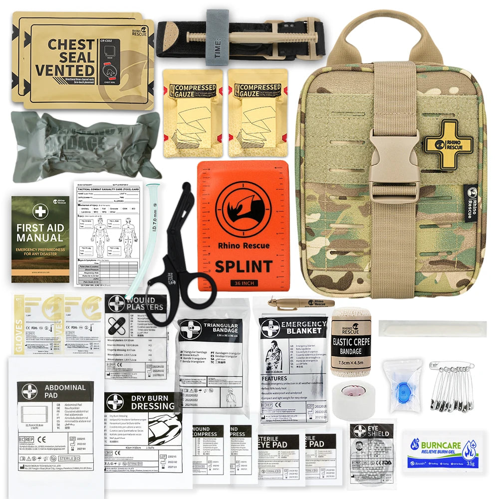 RHINO RESCUE-SE IFAK Trauma First Aid Kit | Tactical Medical Pouch | Emergency