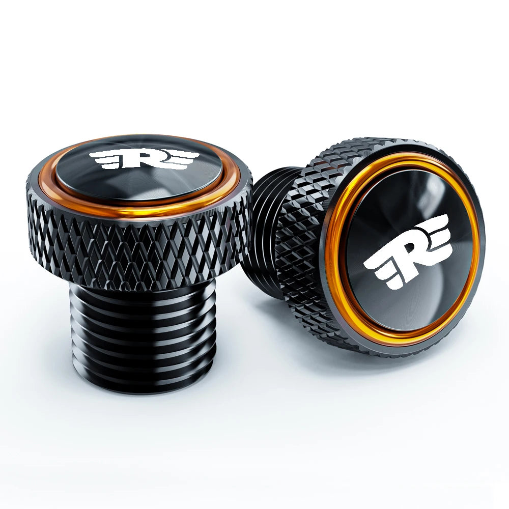 Royal Enfield Mirror Hole Plug CNC Bolt Cap Himalayan Interceptor Pair