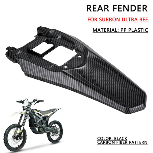 Ultra Bee Rear Fender Mudguard Splash Guard Sur Ron SurRon Carbon Look