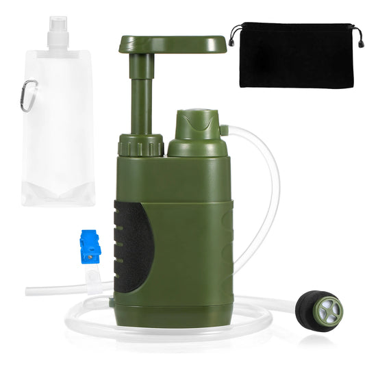 Water Filter Purifier 5000Litre Camping Hiking Emergency Survival Gear Outdoor