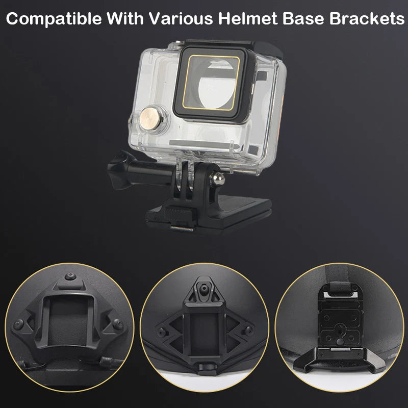 GoPro Helmet Mount Action Camera Adapter – Compatible - FAST, MICH, NVG Airsoft