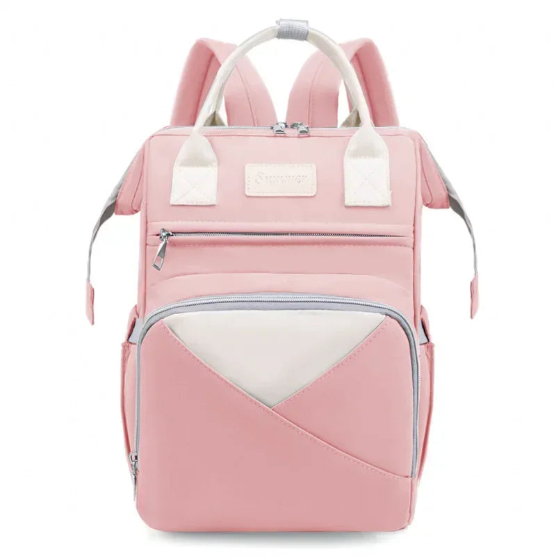 Large Capacity Mummy Diaper Bag Backpack - Waterproof, Stroller Hanging Bag