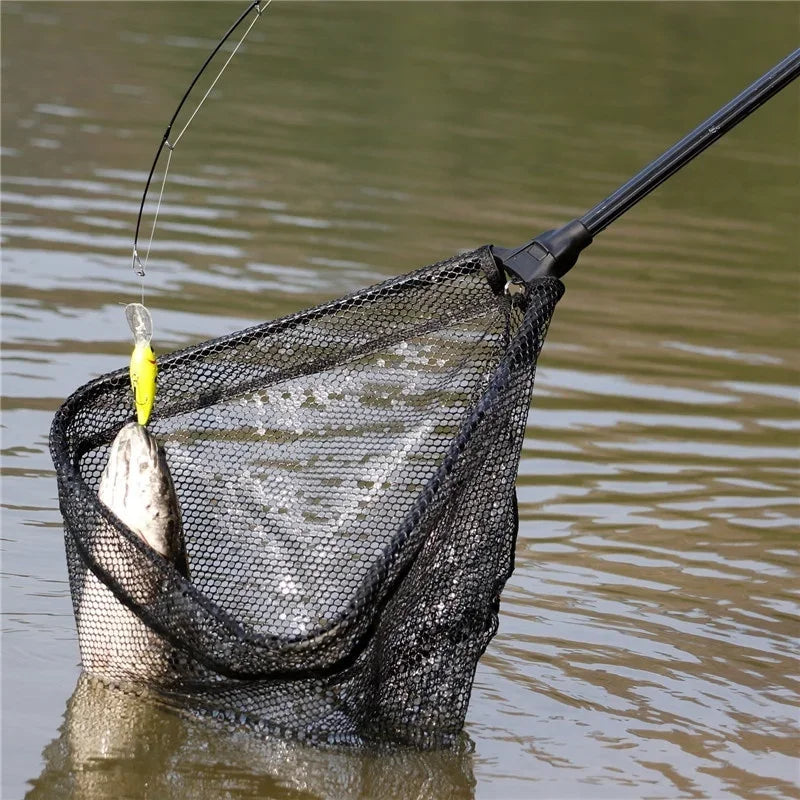 65-112cm options, Folding Telescopic Fishing Landing Net, Retractable Scoop