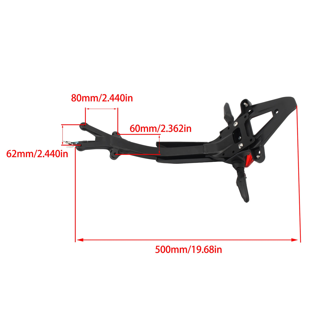 Sur Ron Ultra Bee Rear Fender Tail Light Bracket Indicator Holder Kit