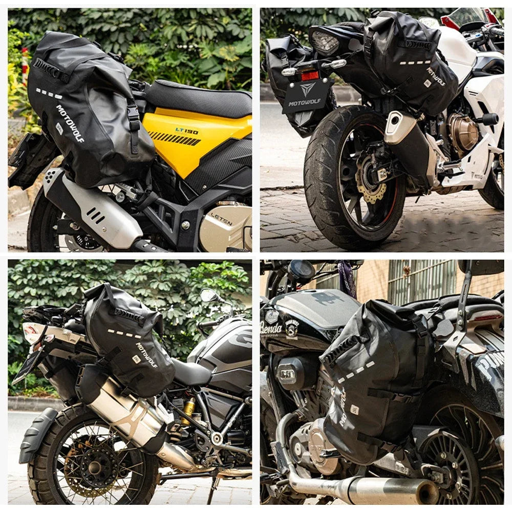 Adventure Motorcycle Saddle Bags 18L 28L 48L Pannier Luggage