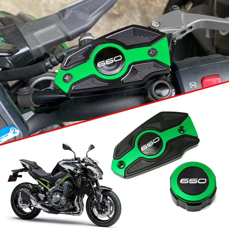 CNC Rear/Front Brake Fluid Reservoir Cap for Kawasaki Z650 Z650RS - 5 Colours