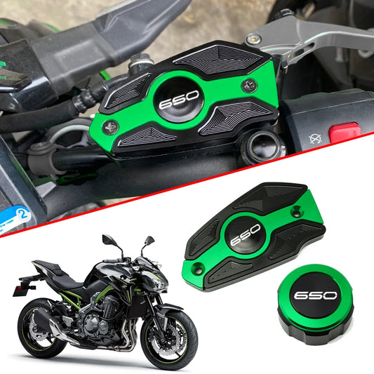 CNC Rear/Front Brake Fluid Reservoir Cap for Kawasaki Z650 Z650RS - 5 Colours