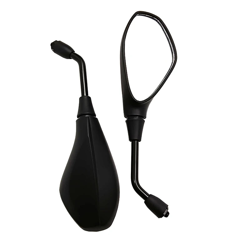Universal Motorcycle  Mirrors - Black 10mm Pair Honda Suzuki Yamaha BMW Kawasaki