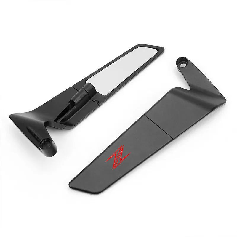Kawasaki Z900 Z1000 Z800 Z750 Z650 Z400 Carbon Wing Rear View Mirrors Pair