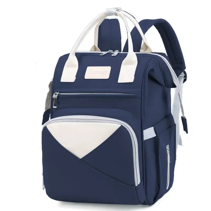 Large Capacity Mummy Diaper Bag Backpack - Waterproof, Stroller Hanging Bag
