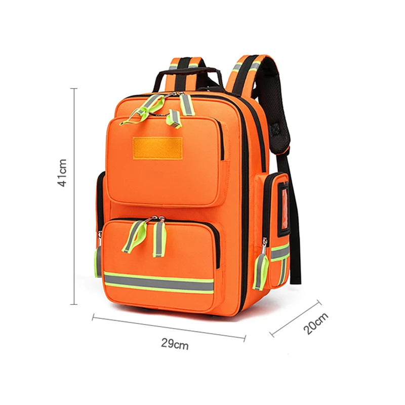 Empty First Aid Kit Backpack for Outdoor Camping & Emergency Medical Storage
