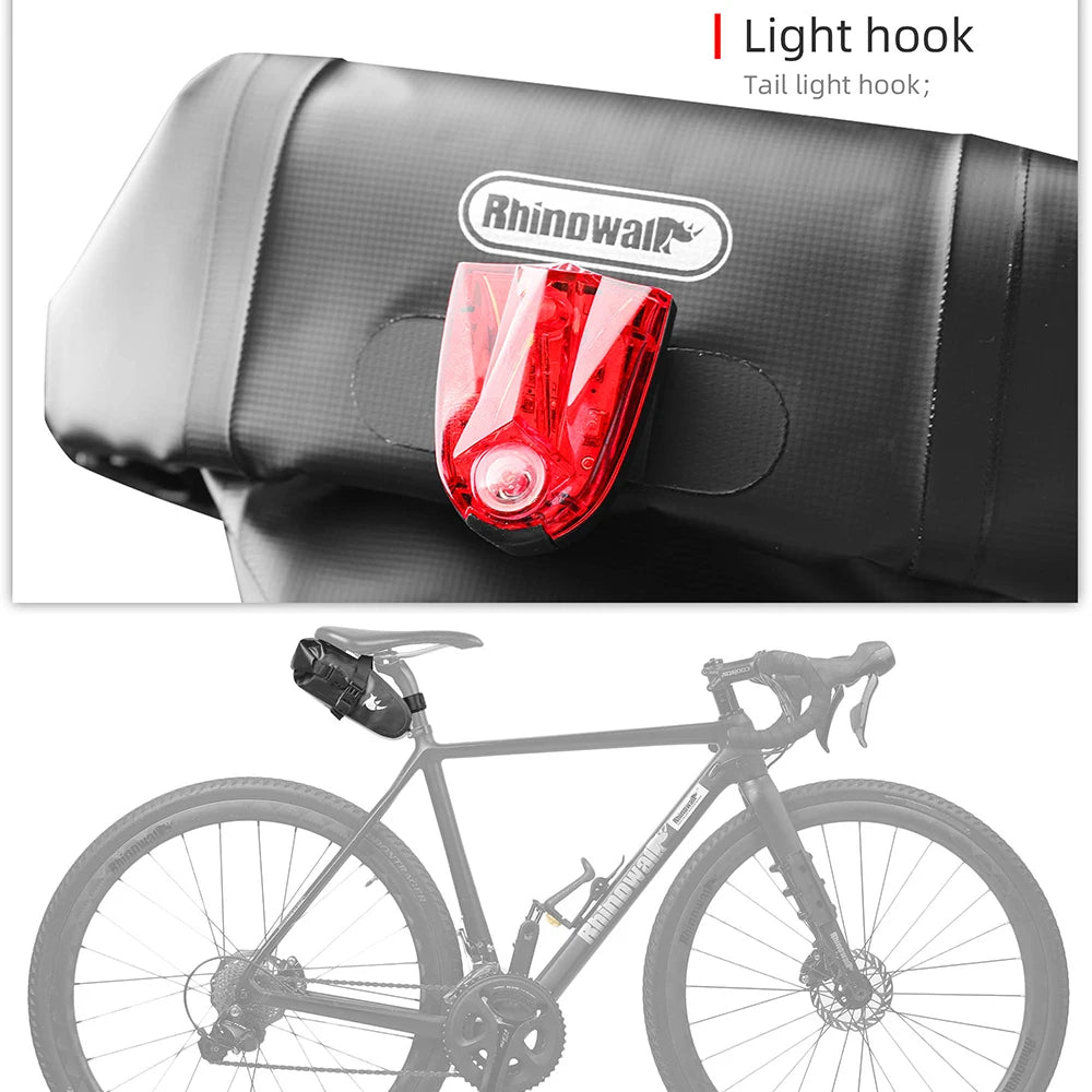 4L Waterproof Bike Saddle Bag Rear Cycling Tail Pouch Seatpost Storage MTB