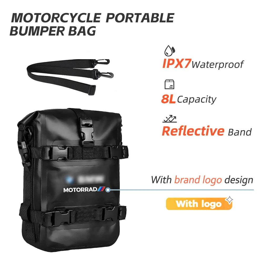 Waterproof Frame Crash Bar Bags for BMW R1250GS R1200GS F750GS F850GS ADV 8L
