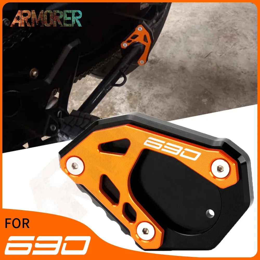 KTM 690 SMC R Enduro R 2022 Side Stand Extension Pad CNC Aluminum Support Plate