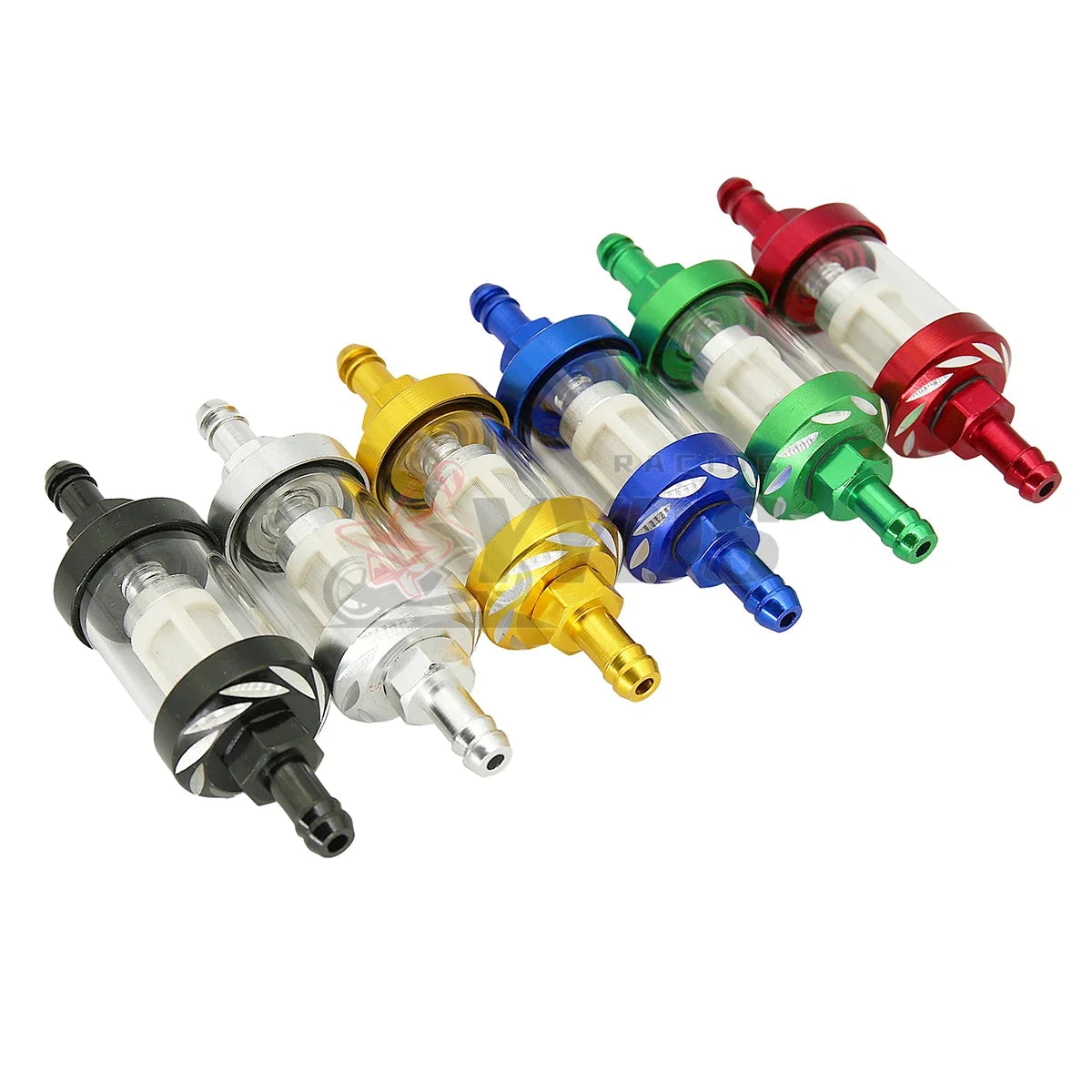 8mm CNC Aluminium Motorcycle Petrol Fuel Filter, moto x Pit Bike Dirt Bike Car