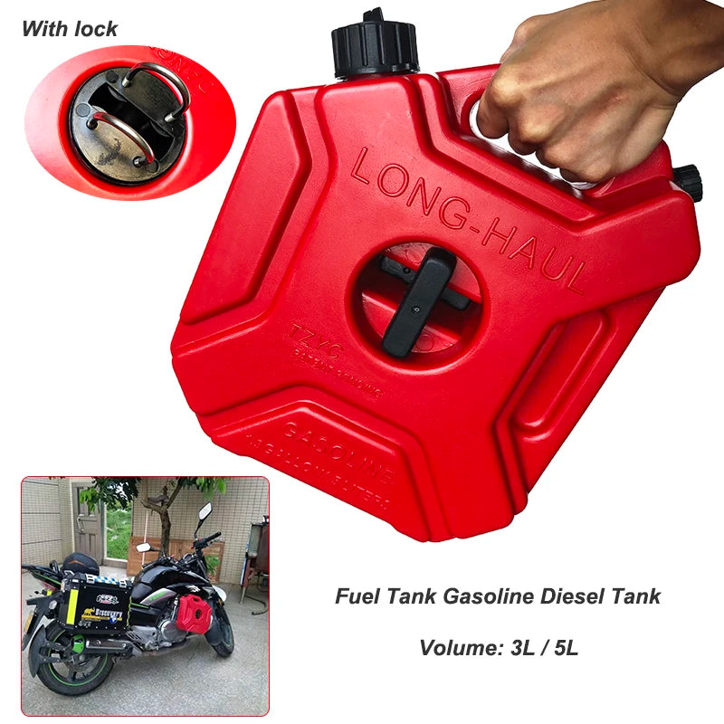 3L/5L motorcycle Fuel Tank Motorcycle Petrol Lock Bracket Adventure Touring