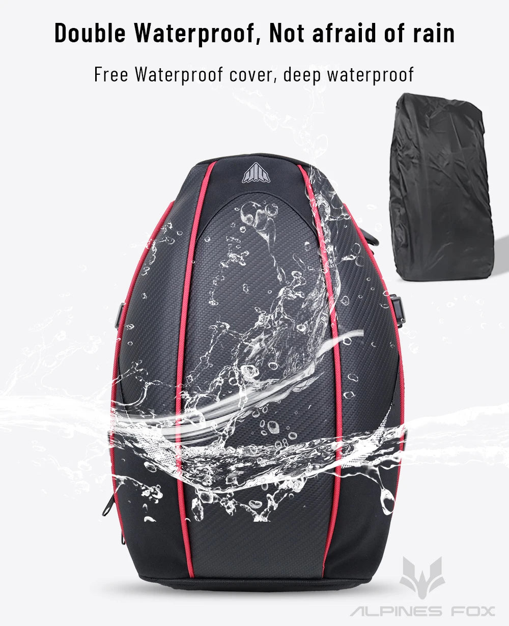 Motorcycle Tail Bag Waterproof Rear Seat Luggage Travel Saddle Pack Touring