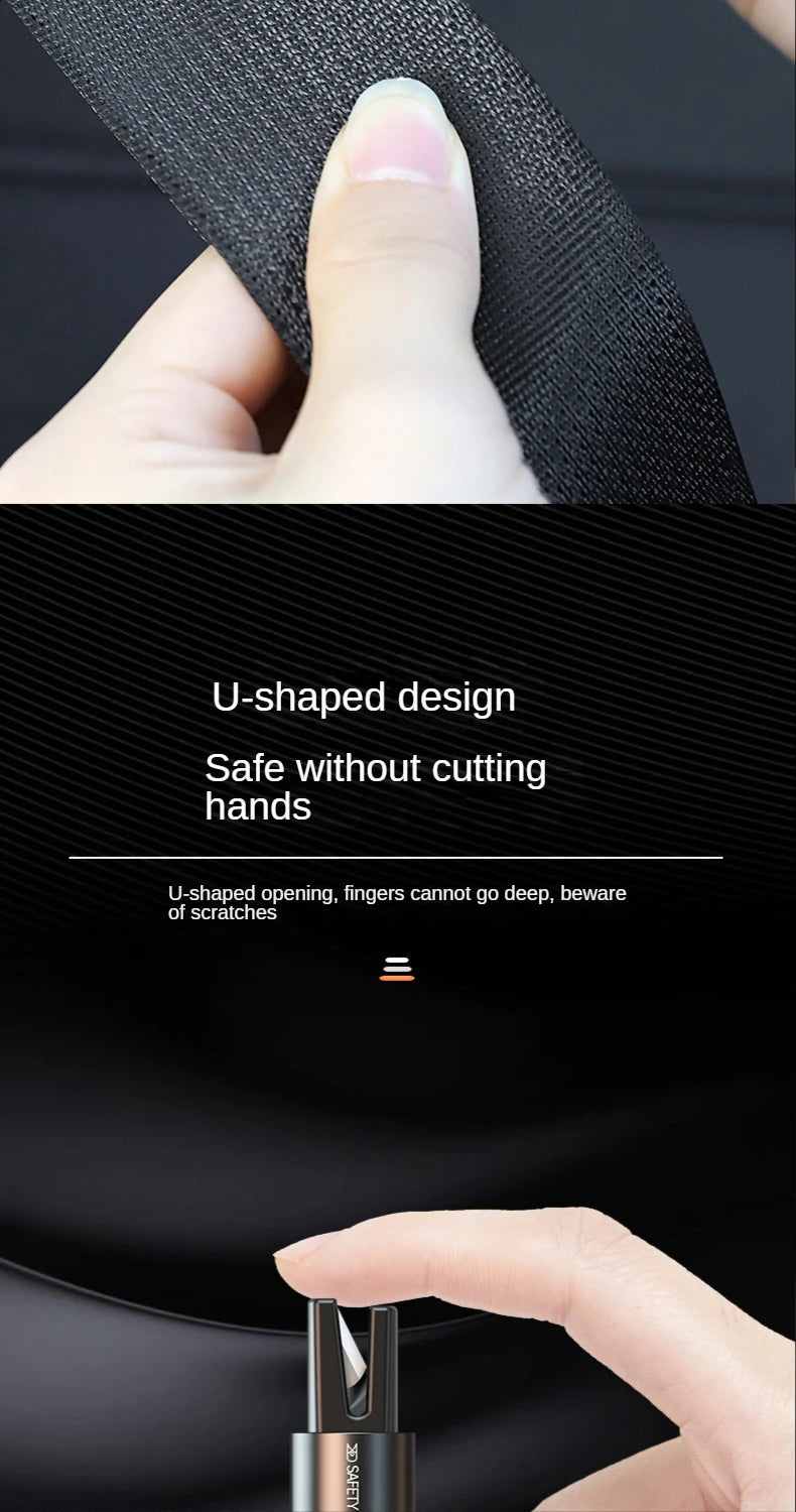 Car Emergency Escape Tool 2-in-1 Safety Hammer Glass Breaker & Seat Belt Cutter