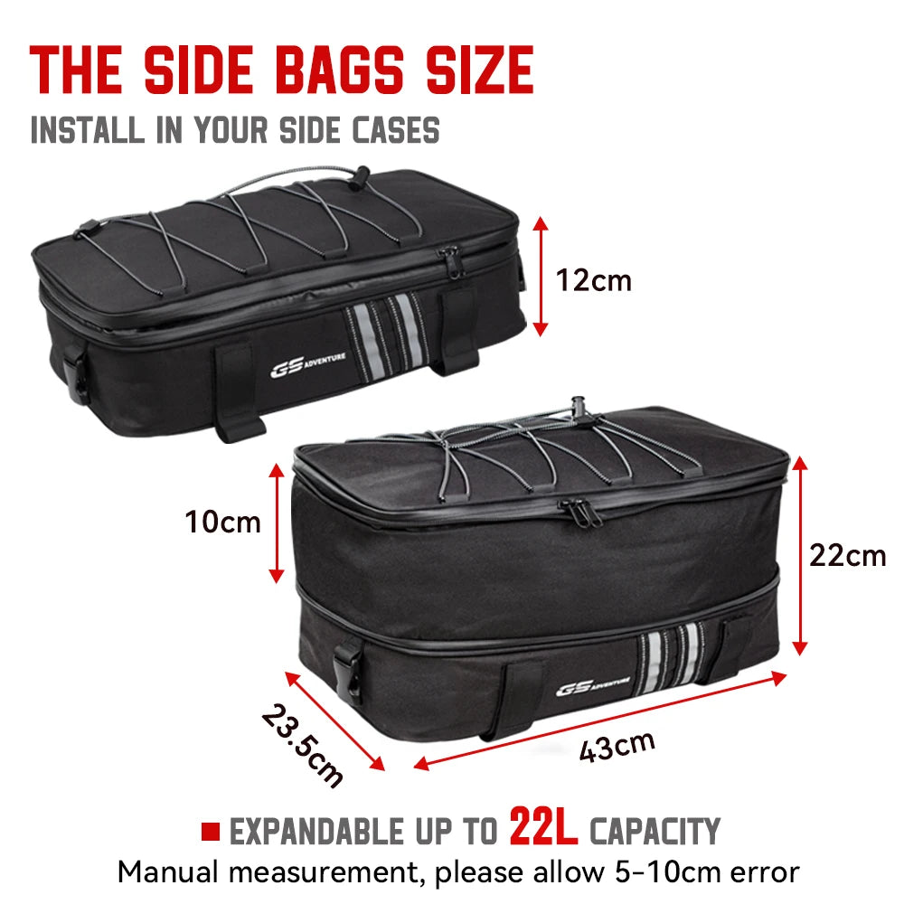 Motorcycle Top Bags Waterproof for BMW R1200GS R1250GS LC Adventure Panniers