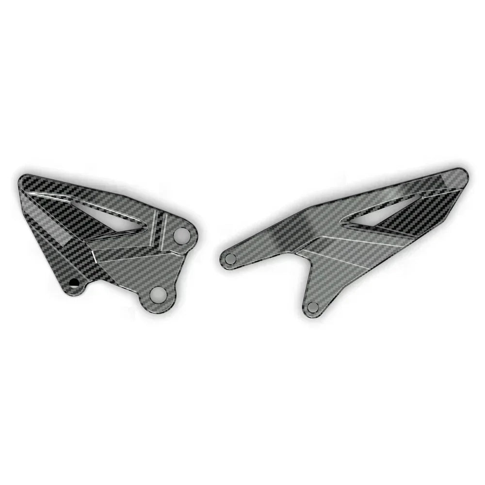 Yamaha R1 R1M 2015-2024 Carbon look Foot Pedal Heel Guard Plates Decoration Set