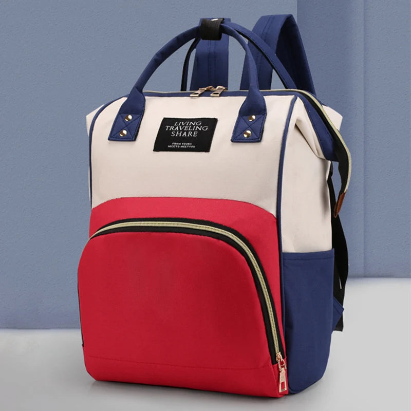 Stylish Canvas Mummy Bag - Large Capacity, Multi-Functional, Thermal Insulation