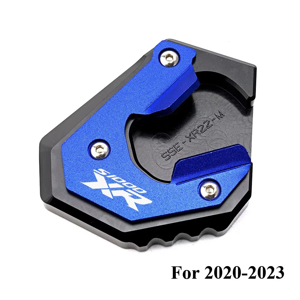 Kickstand Extension Pad Foot For BMW S1000XR 2017-2026  Valve Caps CNC Aluminum
