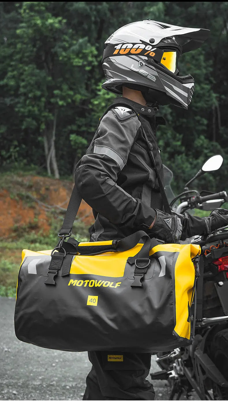 Waterproof Motorcycle Tail Bag 40/66L KTM BMW Yamaha Moto Luggage High Capacity