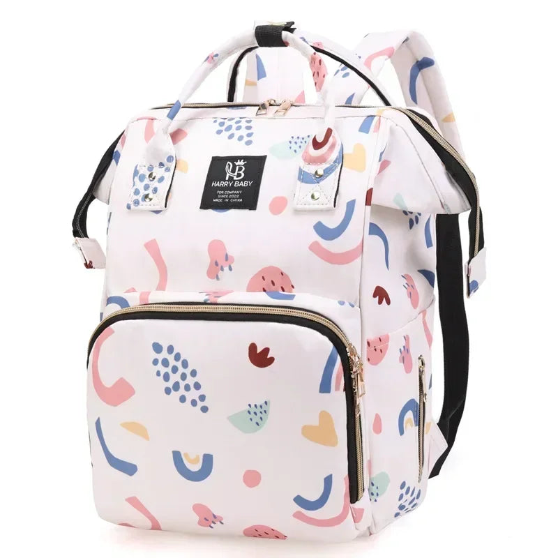 Multifunctional Waterproof Nappy Backpack - Large Capacity Diaper Bag for Mom
