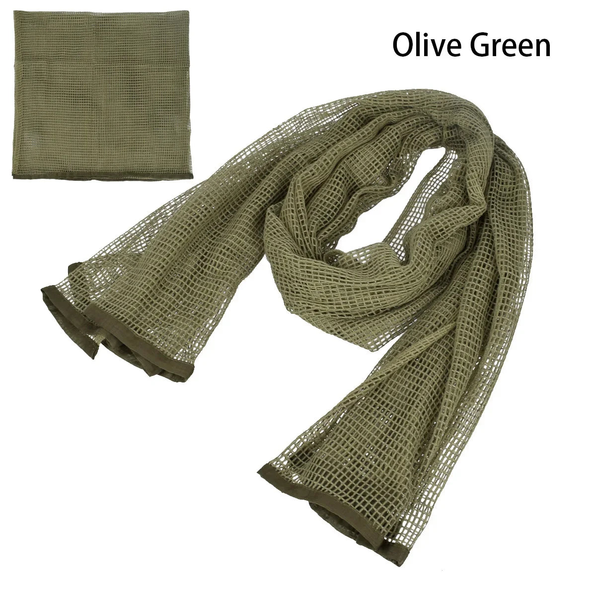 Tactical Cotton Scarf Mesh Neck Keffiyeh Camouflage Face Sniper Veil for Hunting