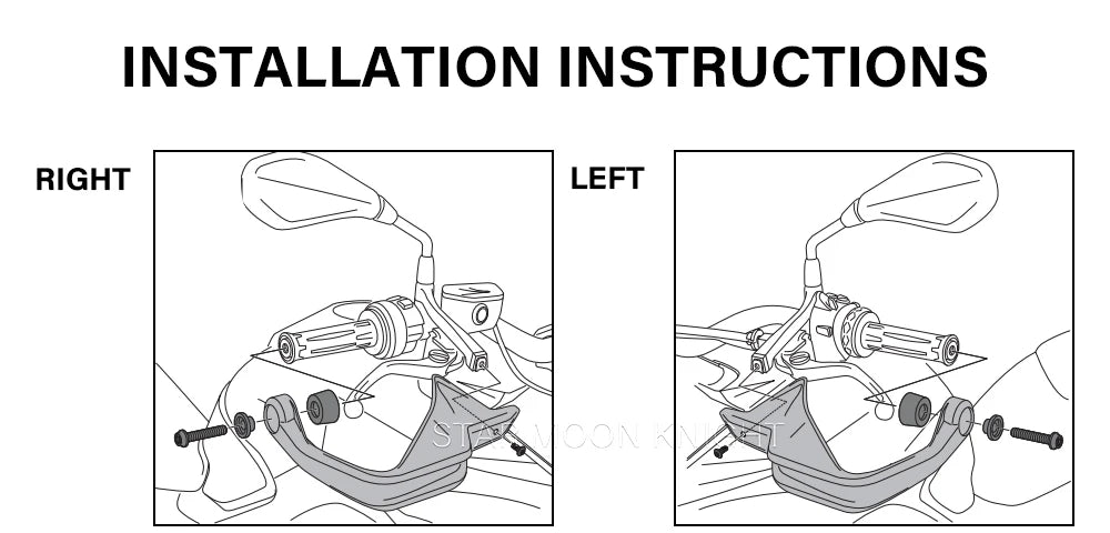 BMW F800GS F900GS F900GSA Hand Guard Extensions Wind Deflectors 2023-2025