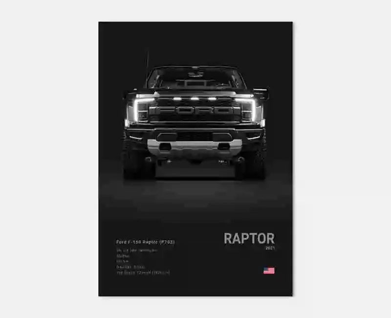 Pop Off Road Car Mancave Poster Luxury Supercar Canvas Wall Art MK1 RS GT500 GTR