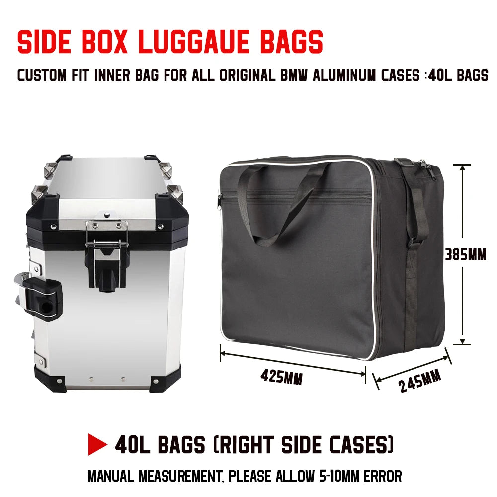 Motorcycle Luggage Bags for BMW R1200GS Adv R1250GS Adventure Black Inner Bags