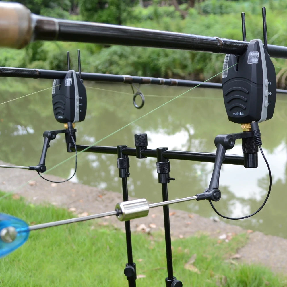 Carp Fishing Bite Alarm with Snag Bar LED Band Waterproof B1139 Fish Indicator