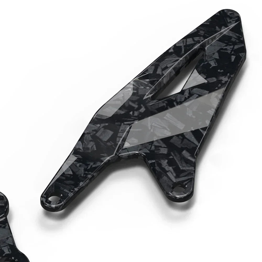 Yamaha R1 R1M 2015-2024 Carbon look Foot Pedal Heel Guard Plates Decoration Set
