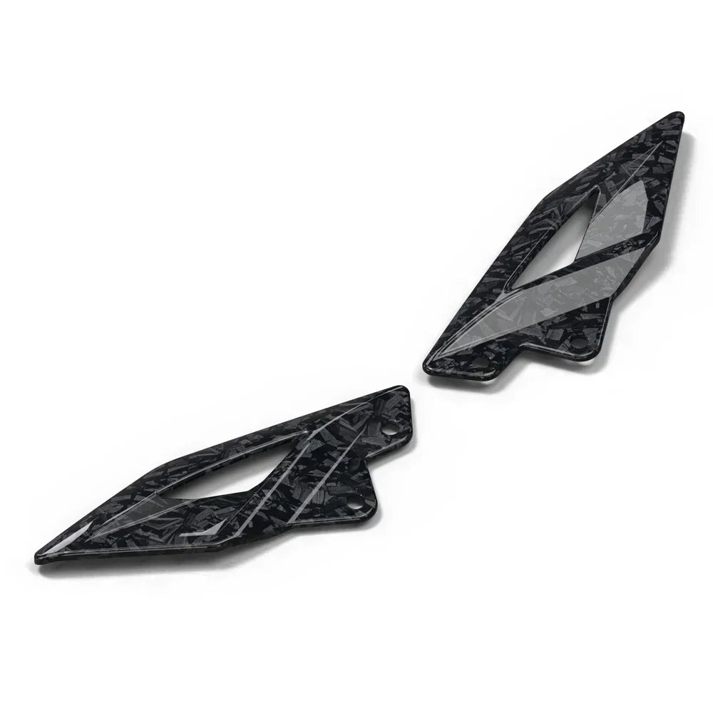 Triumph Street Triple 765R RS 2016-2024 Carbon-look Foot Pedal Heel Guard Plates