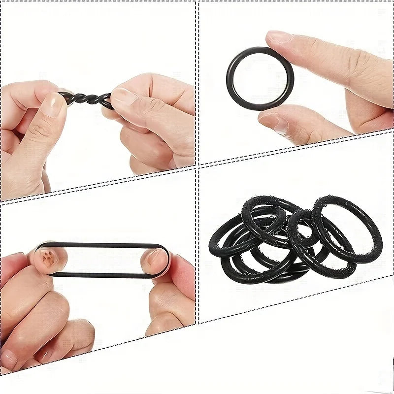 Rubber O Ring Set - 200pcs / 225pcs High-Pressure Sealing Gasket Repair Kit