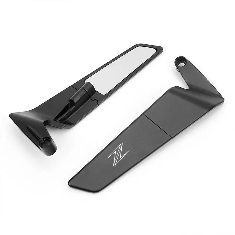 Kawasaki Z900 Z1000 Z800 Z750 Z650 Z400 Carbon Wing Rear View Mirrors Pair