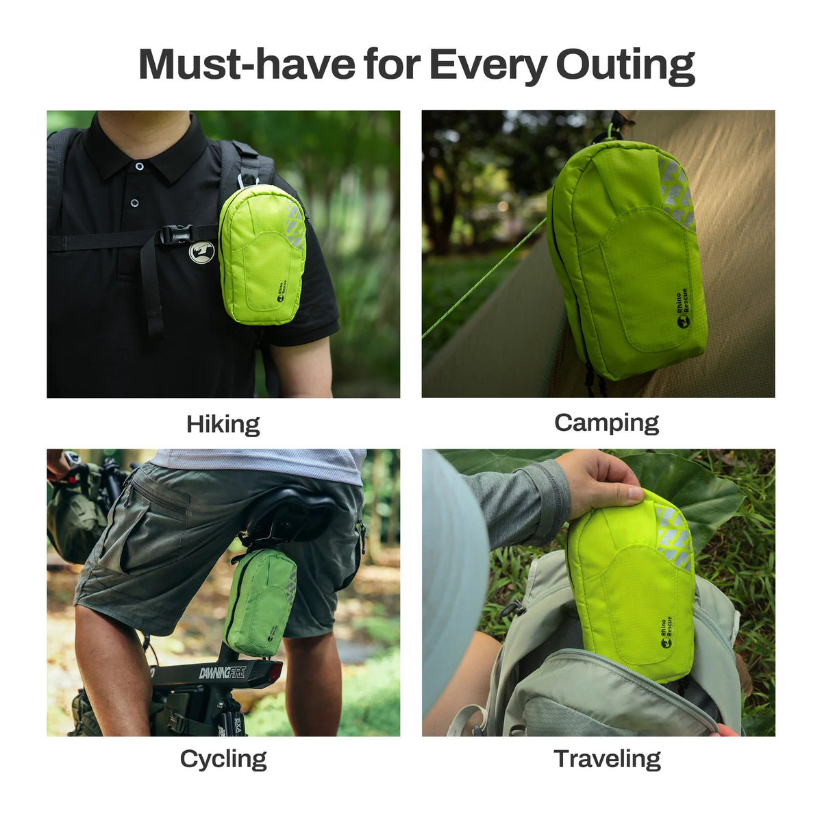 RHINO RESCUE Outdoor Camping First Aid Kit | Travel & Emergency Survival Gear