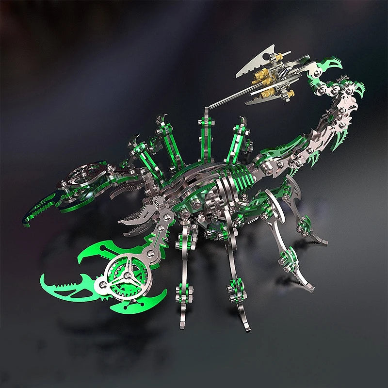 3D Scorpion Metal Puzzle Steampunk Insect Model Kit - 454 PCS DIY Model